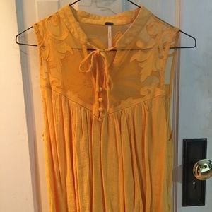 Yellow Free People Top